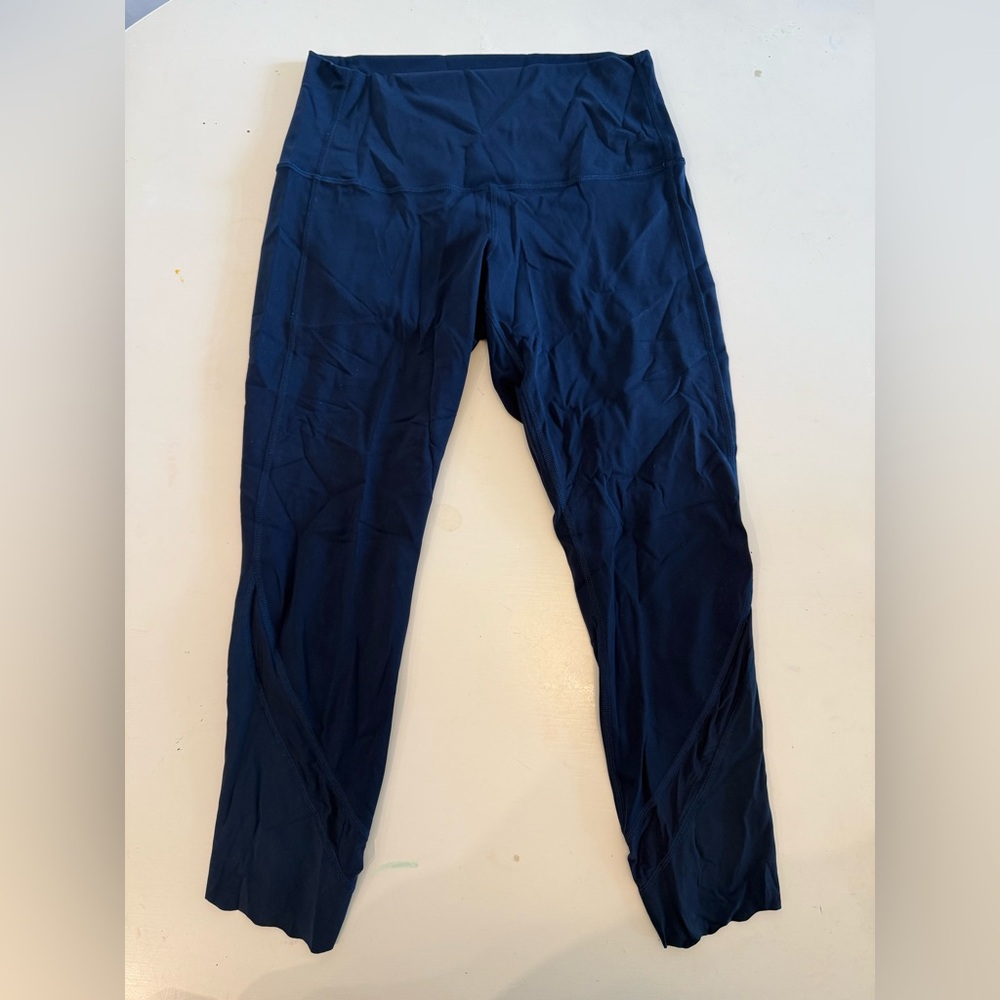 Lululemon Athletica True Navy High-Rise Cropped Leggings